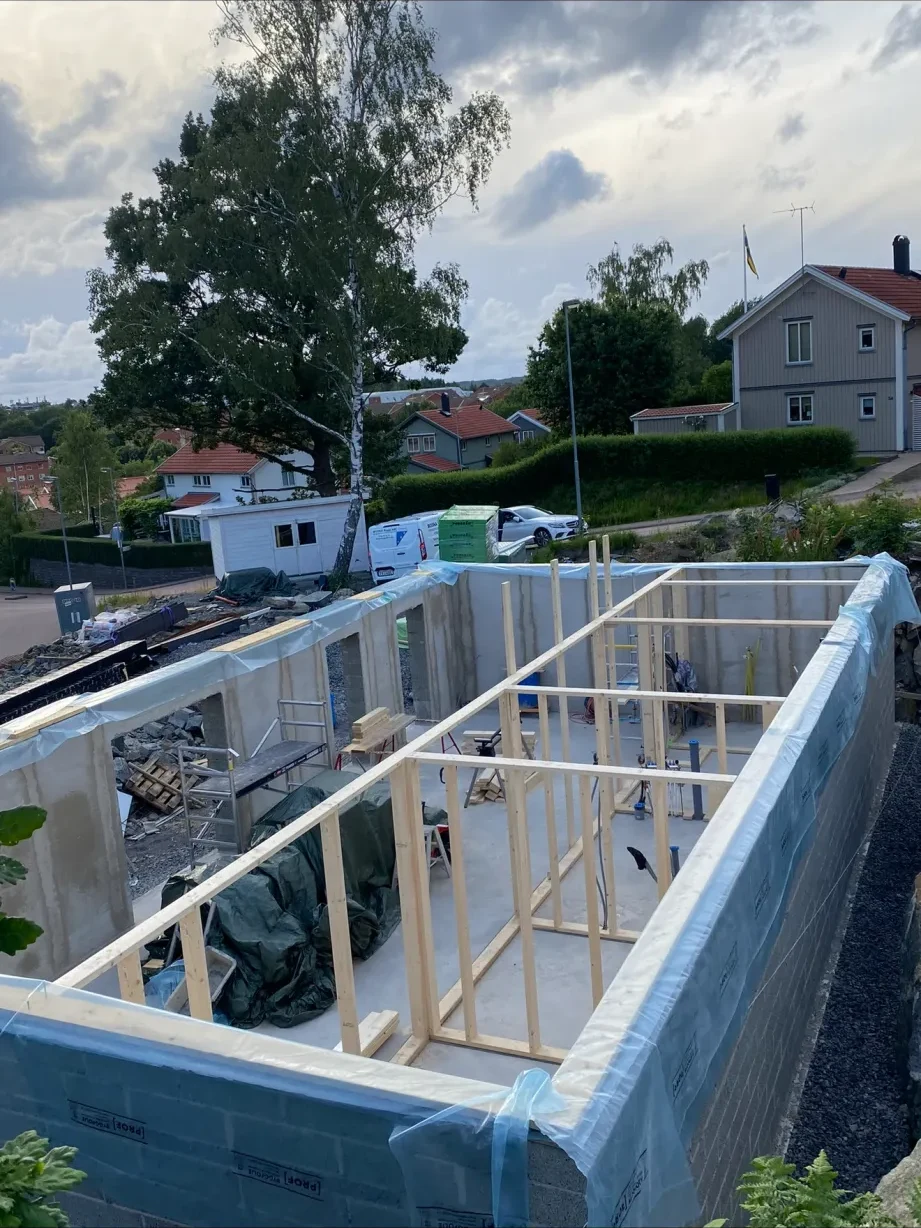 Stomresning av bostadshus i Göteborg